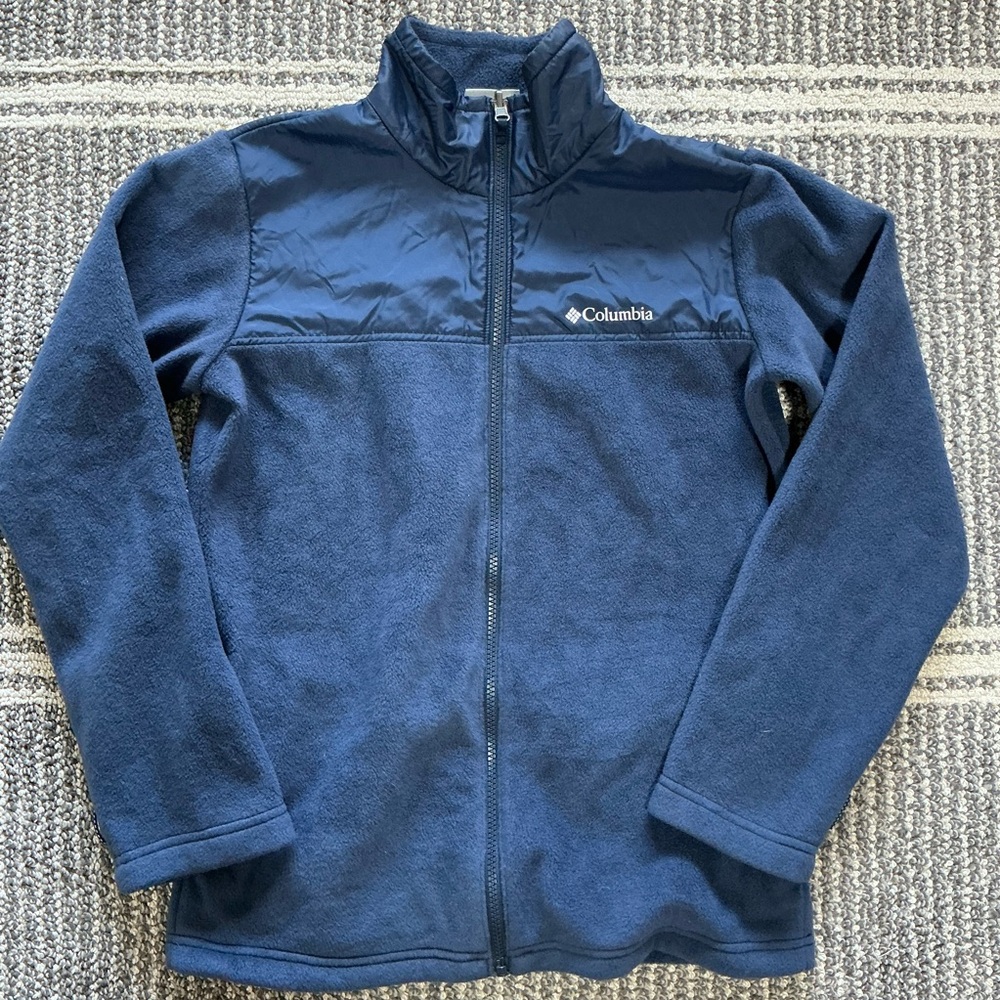 Columbia Kids' Unisex Large (14-16) Blue Fleece Jacket